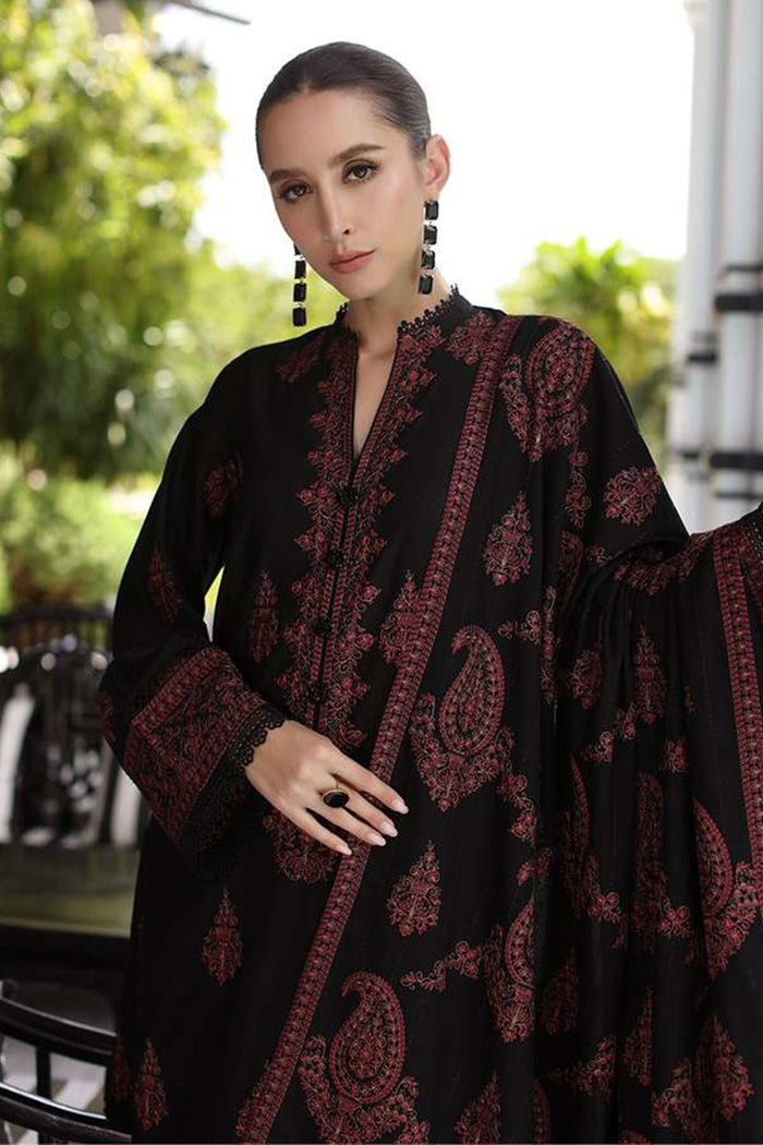 Bareeze 3PC Embroidered Dhanak Suit with Heavy Embroidered Shawal NO-18