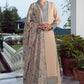 Bareeze Style Dhanak Fabric Suit With Embroidered Dhanak Shawl No-13