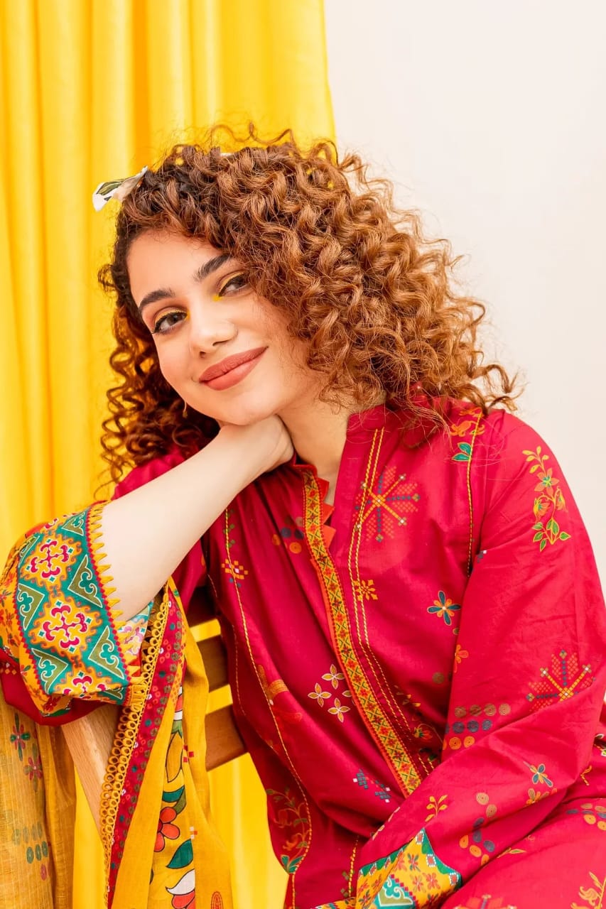 Batik BT Fully Embroidered Khaader 3Pc with whool shwal No-15