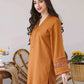 Aisling  3PC Embroidered Dhanak with Embroidered Dhanak Shawl - No-06