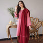 Aisling Baby Pink 3PC Embroidered Dhanak with Embroidered Dhanak Shawl - No-07
