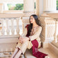Aisling  3PC Embroidered Dhanak with Embroidered Dhanak Shawl - No-03